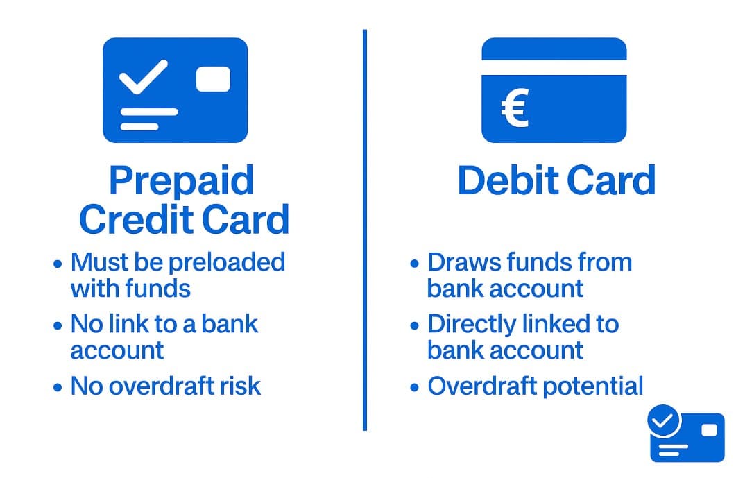 Prepaid credit card vs debit card